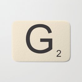 Scrabble Lettre G Letter Bath Mat | Points, Game, Graphic Design, Letter, G, Funny, Scrabble, Art, Graphicdesign, Lettre 