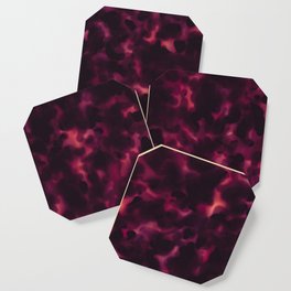 Tortoiseshell Purple Pink Classy Animal Print Pattern Coaster