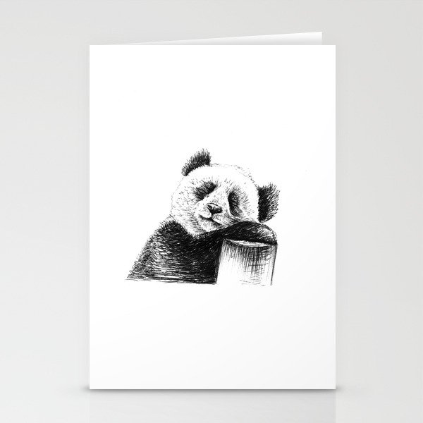 Sleepy Panda Stationery Cards
