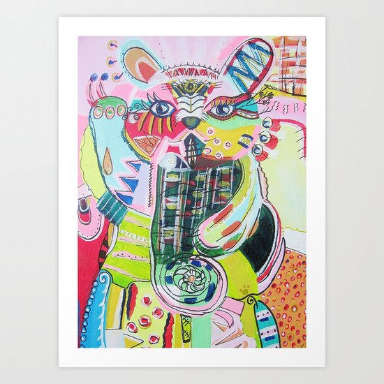 Lucky Cat Art Print