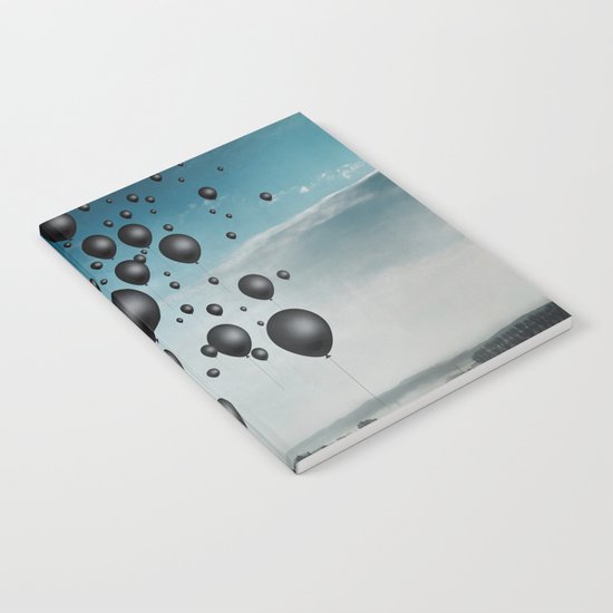 In Limbo - black balloons Notebook