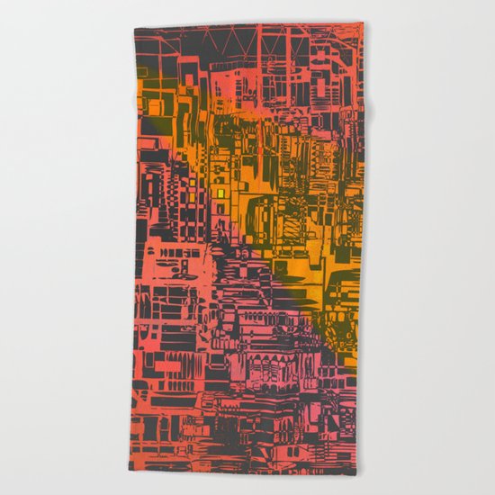 Where Are YOU / Density Series Beach Towel