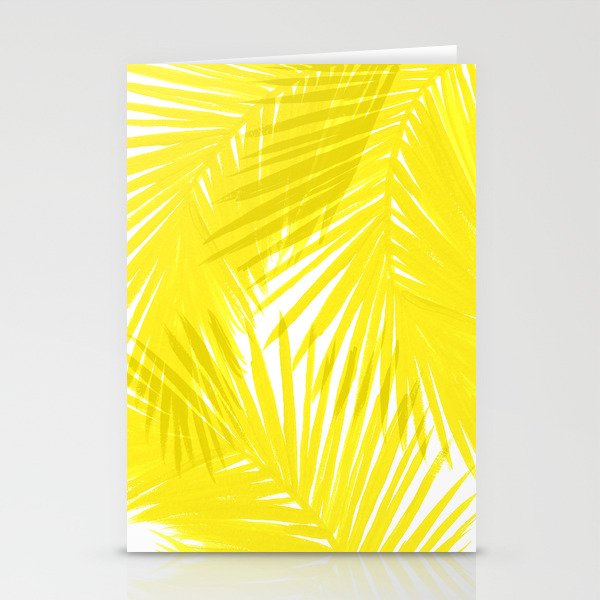 Palms Yellow Stationery Cards