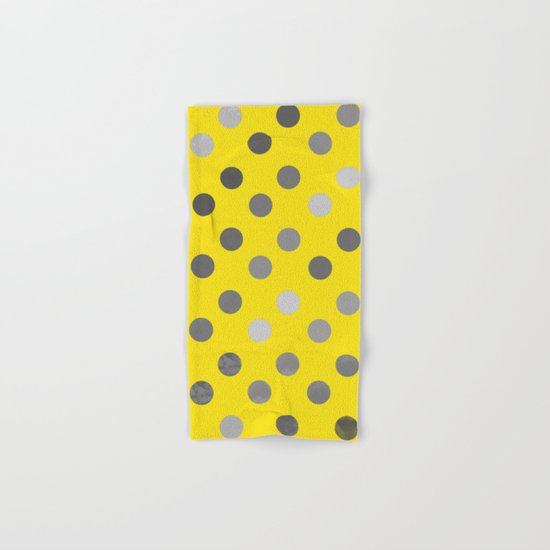 Polka Proton Yellow Hand & Bath Towel