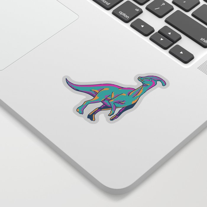 Stylised Parasaurolophus Sticker