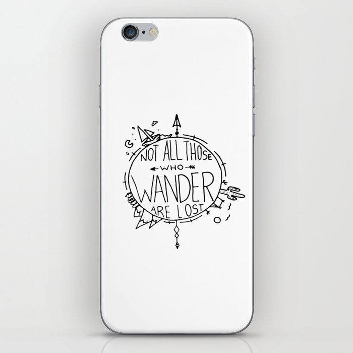 Not All Those who Wander are Lost Earth iPhone Skin