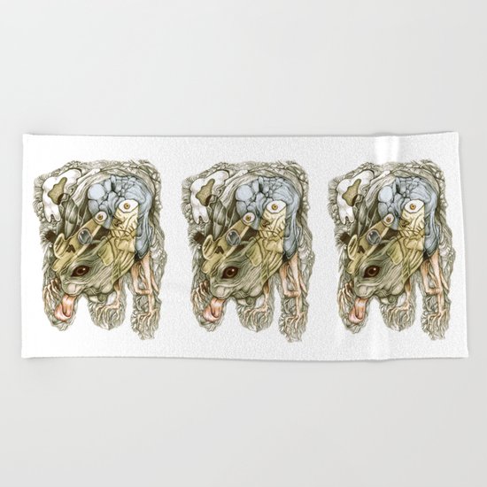 monster Beach Towel