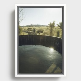 Jacuzzi Desert - Support my small business Framed Canvas