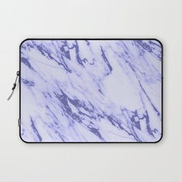 Very Peri 2022 Color Of The Year Periwinkle White Marble II Laptop Sleeve