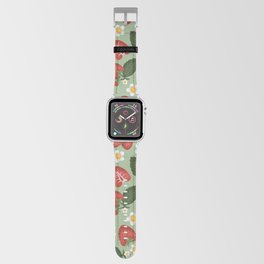 Strawberry Fields Illustrated Pattern Apple Watch Band