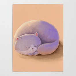 sleeping cat Poster