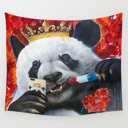 Selfie panda Thivierge Wall Tapestry