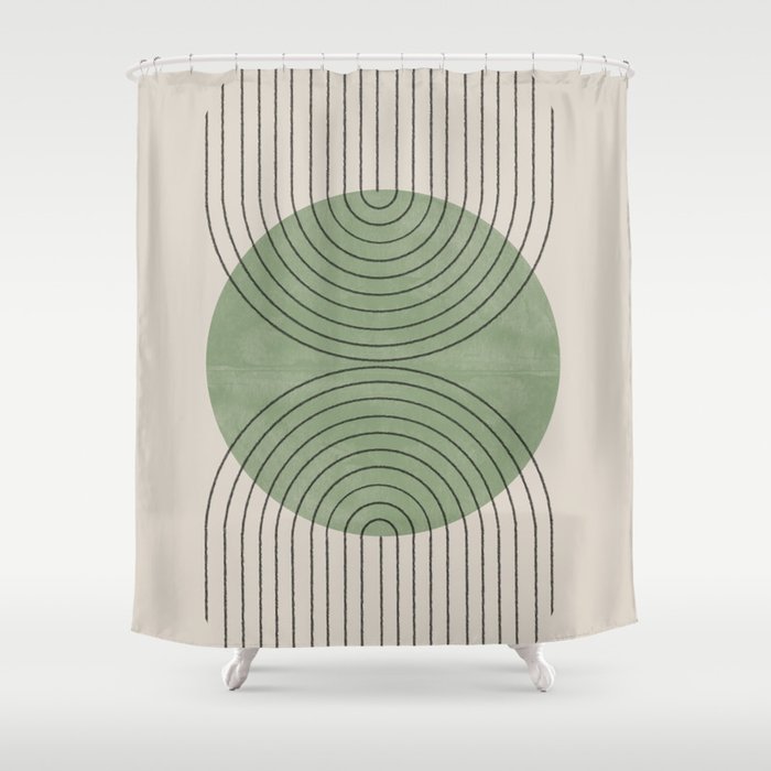 Perfect Touch Green Shower Curtain