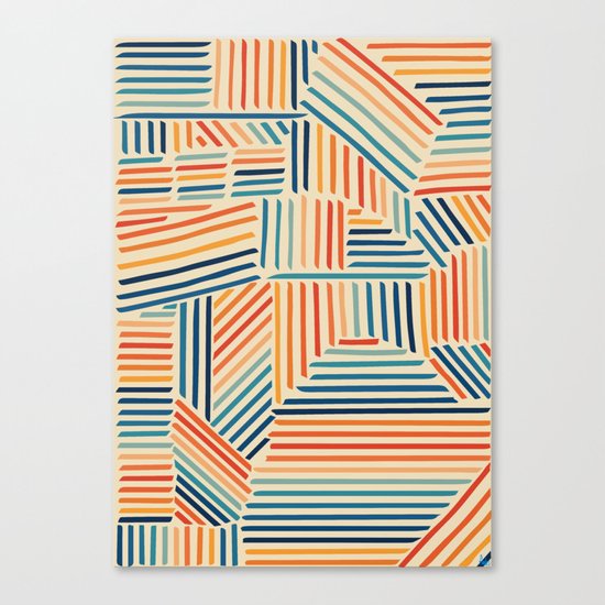 Strypes Canvas Print