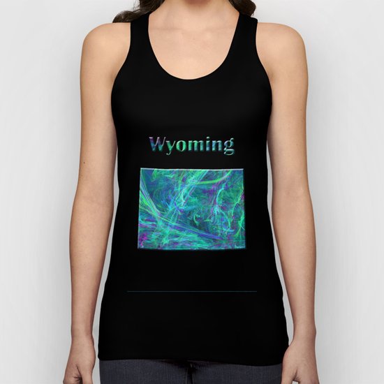 Wyoming Map Unisex Tank Top