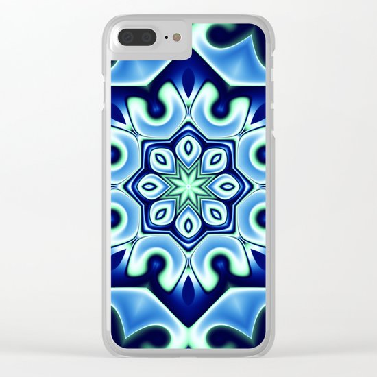 Ice flower Clear iPhone Case