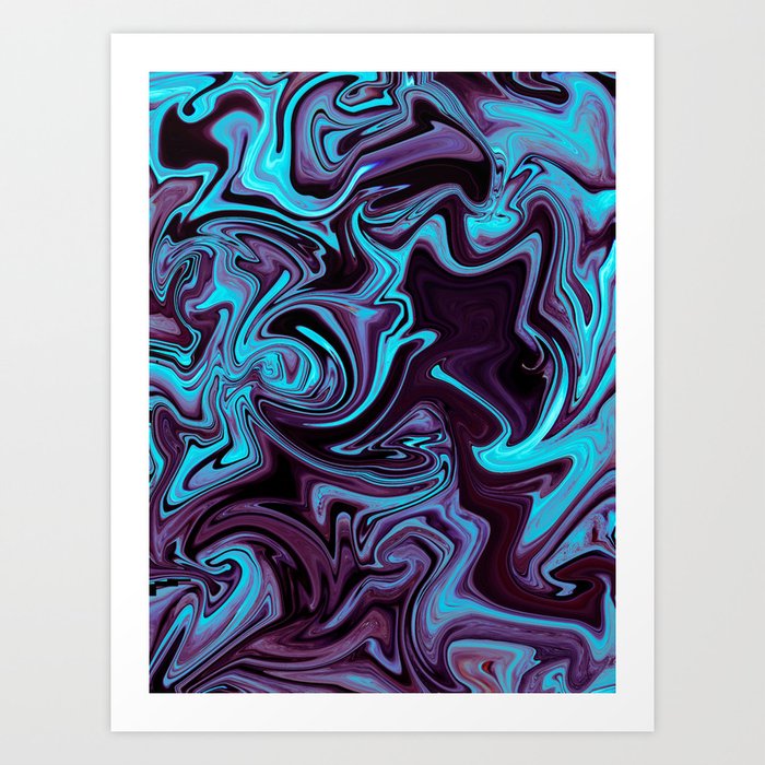 Abstract Liquids Xxxv 35 Art Print By Snisovik