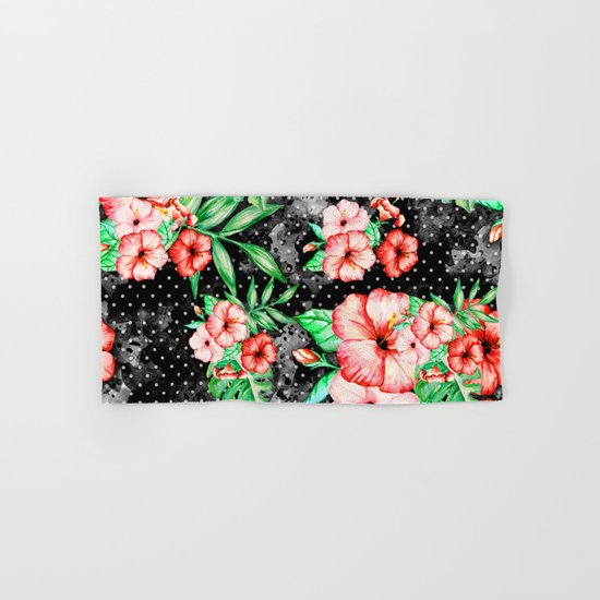 Colorful Hibiscus Hand & Bath Towel