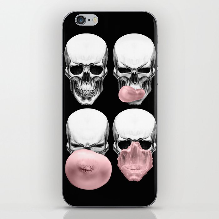 Skulls chewing bubblegum iPhone Skin