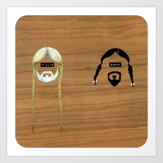Willie & Snoop Art Print