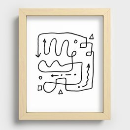 Happy doodle Recessed Framed Print