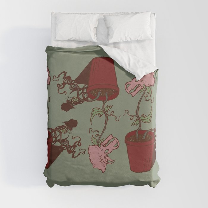 Nepenthes Ceratopsidae Duvet Cover