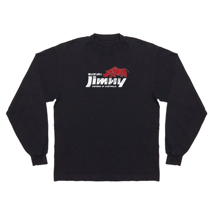 Suzuki Jimny Owners of Australia - Grunge Rhino Reversed Long Sleeve T Shirt