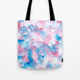 Blue and pink watercolor Tote Bag