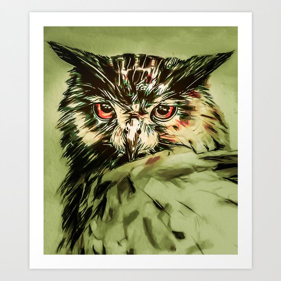 My Owl - Owliver Art Print