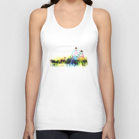 white fair. Unisex Tank Top