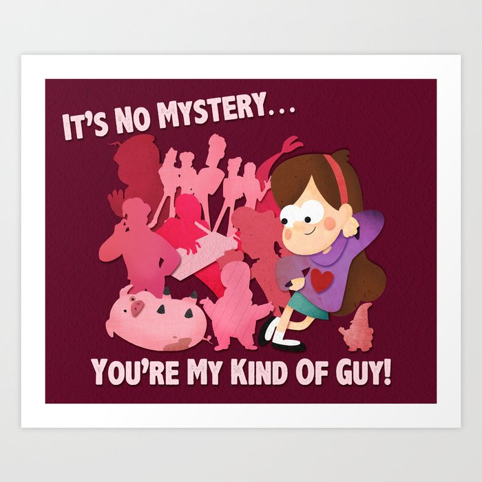 Mabel and Her Suitors Art Print