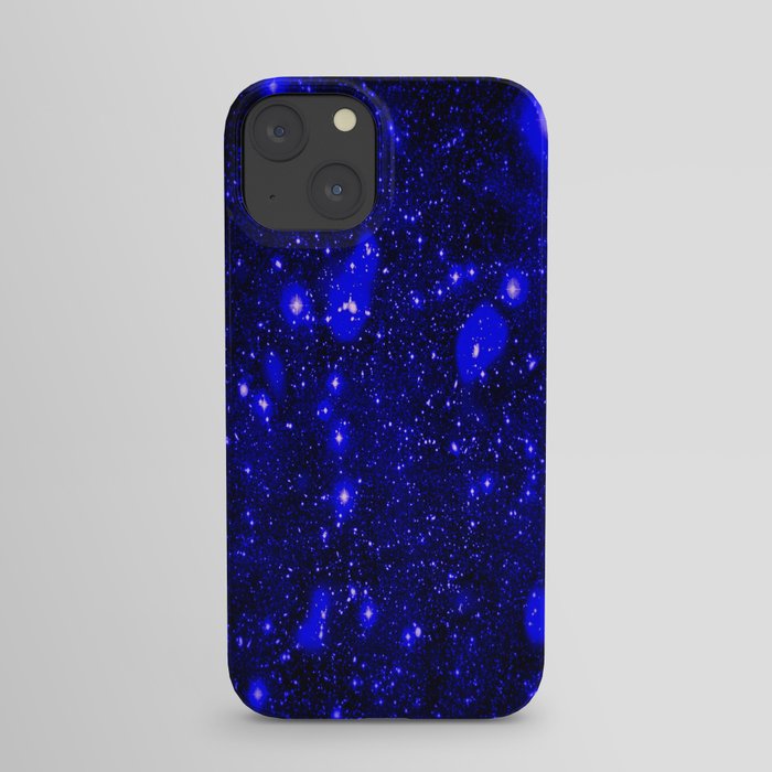 Dark Matter Galaxy Blue iPhone Case