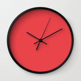 X Marks the Spot Red Wall Clock