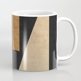 Geometric Harmony Black 02 - Minimal Abstract Coffee Mug