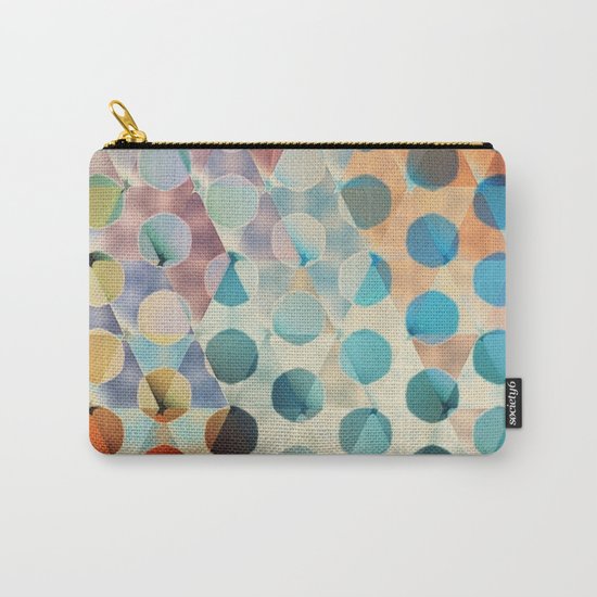 Circles on Triangles Antique Carry-All Pouch