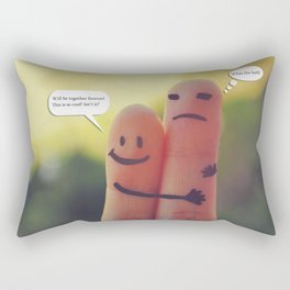 Friends/Enemies. Rectangular Pillow