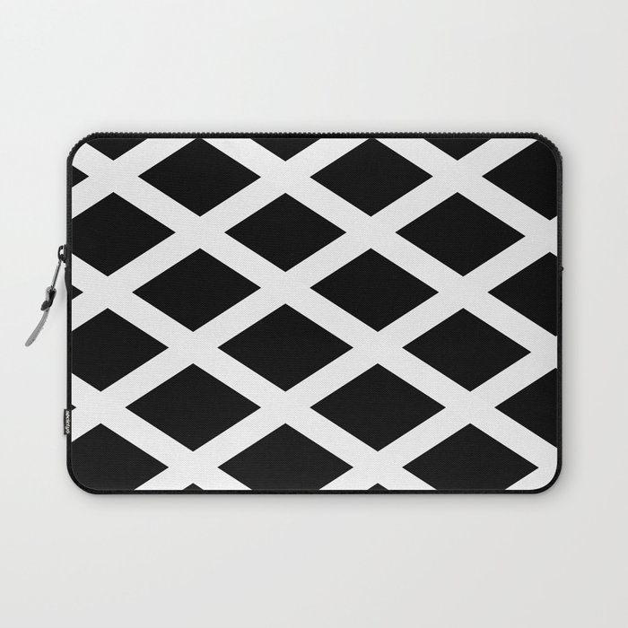 Rhombus Black & White Laptop Sleeve