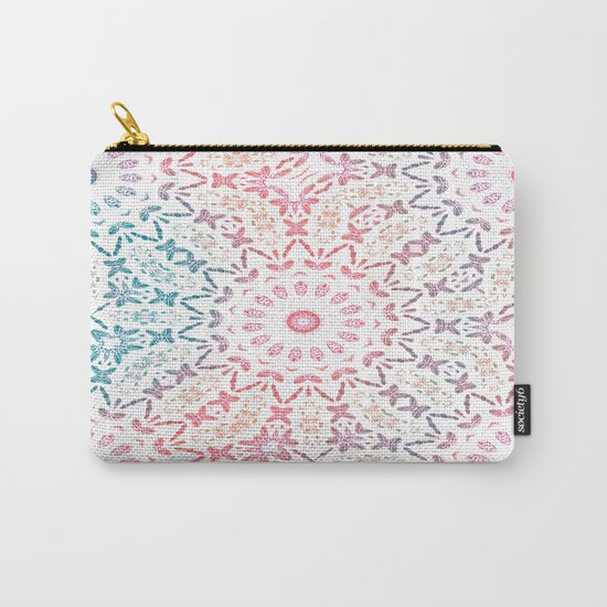 Rainbow Mandala Carry-All Pouch