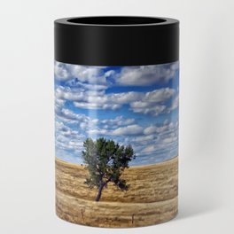 American prairie, South Dakota big sky country with fair weather clouds like a painting landscape color photograph / photography for home and wall decor Can Cooler