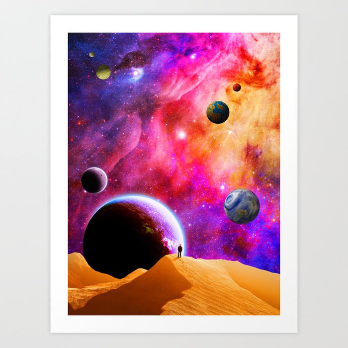 Space Solitude Art Print