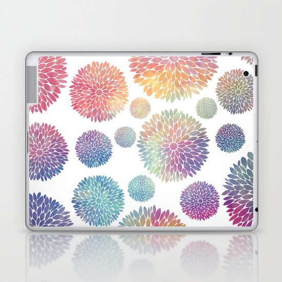 Watercolor Flowers Laptop & iPad Skin