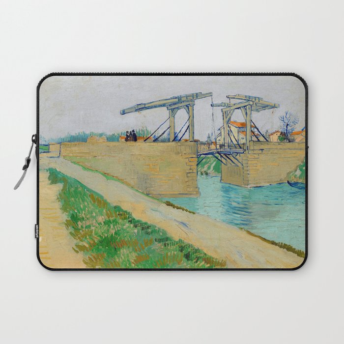 Vincent van Gogh - Langlois Bridge at Arles with Road Alongside the Canal Laptop Sleeve