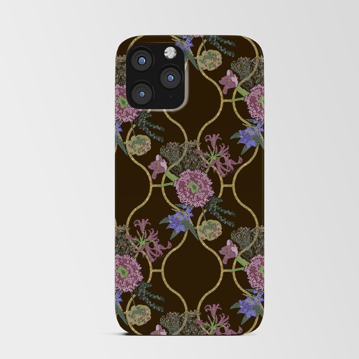 Beaded embroidery summer bouquet iPhone Card Case