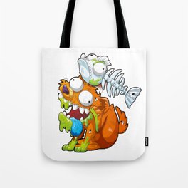 Zombie dog and dead fish smashers Tote Bag