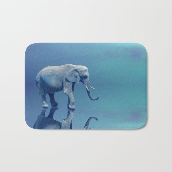 Lonely Elephant Bath Mat