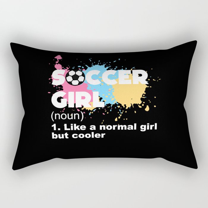 Soccer Girl Rectangular Pillow