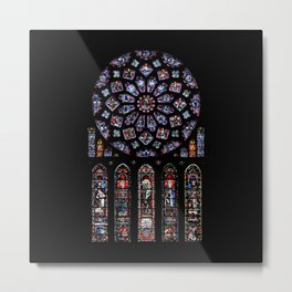 rosette cathedral Metal Print | Classic, Vintage, Old, Building, Stained, Rose, Digital, Roses, Graphicdesign, Glass 