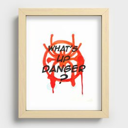 whats up danger? Recessed Framed Print