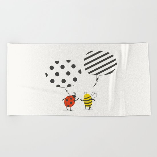 Pattern conflict Beach Towel