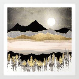 Winter Moon Art Print